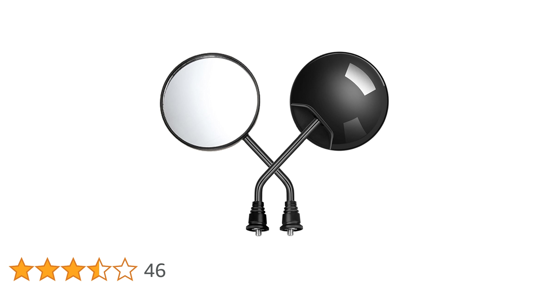 Amazon | バイク ミラー 丸型 角度調整可能 左右汎用 8mm